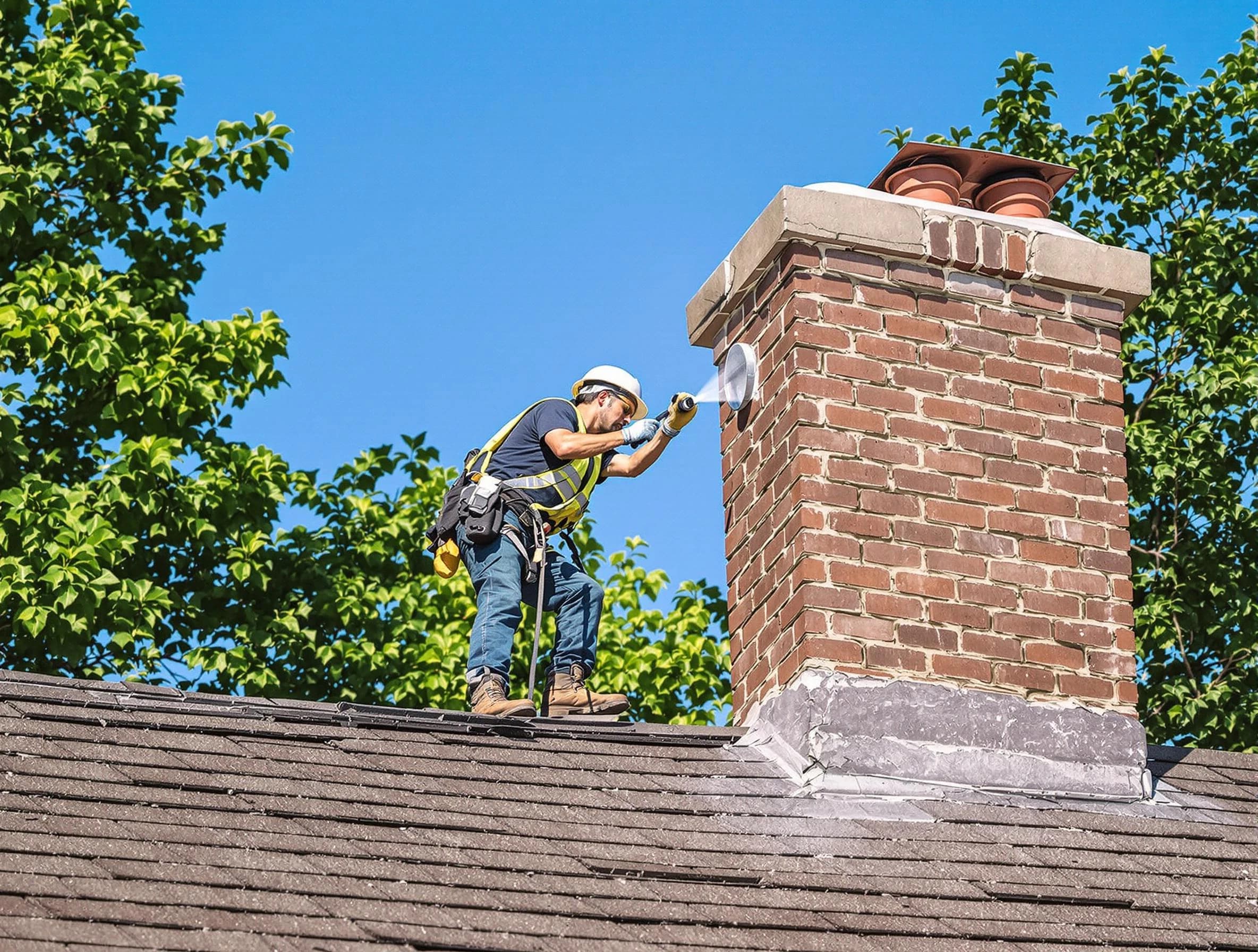 Buffalo Chimney Sweep performing an inspection with advanced tools in Buffalo, PA