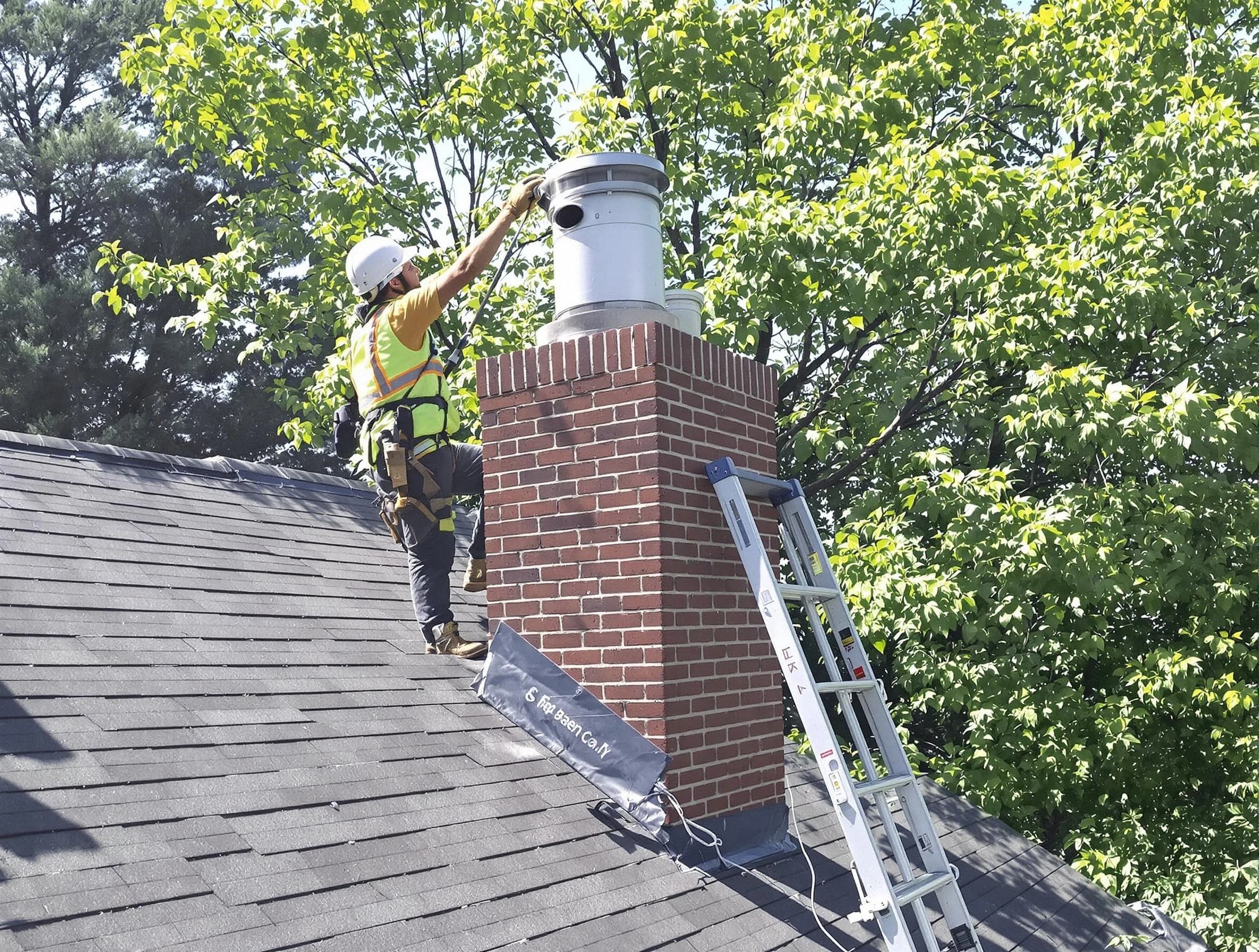 Chimney liner inspection by Buffalo Chimney Sweep in Buffalo, PA