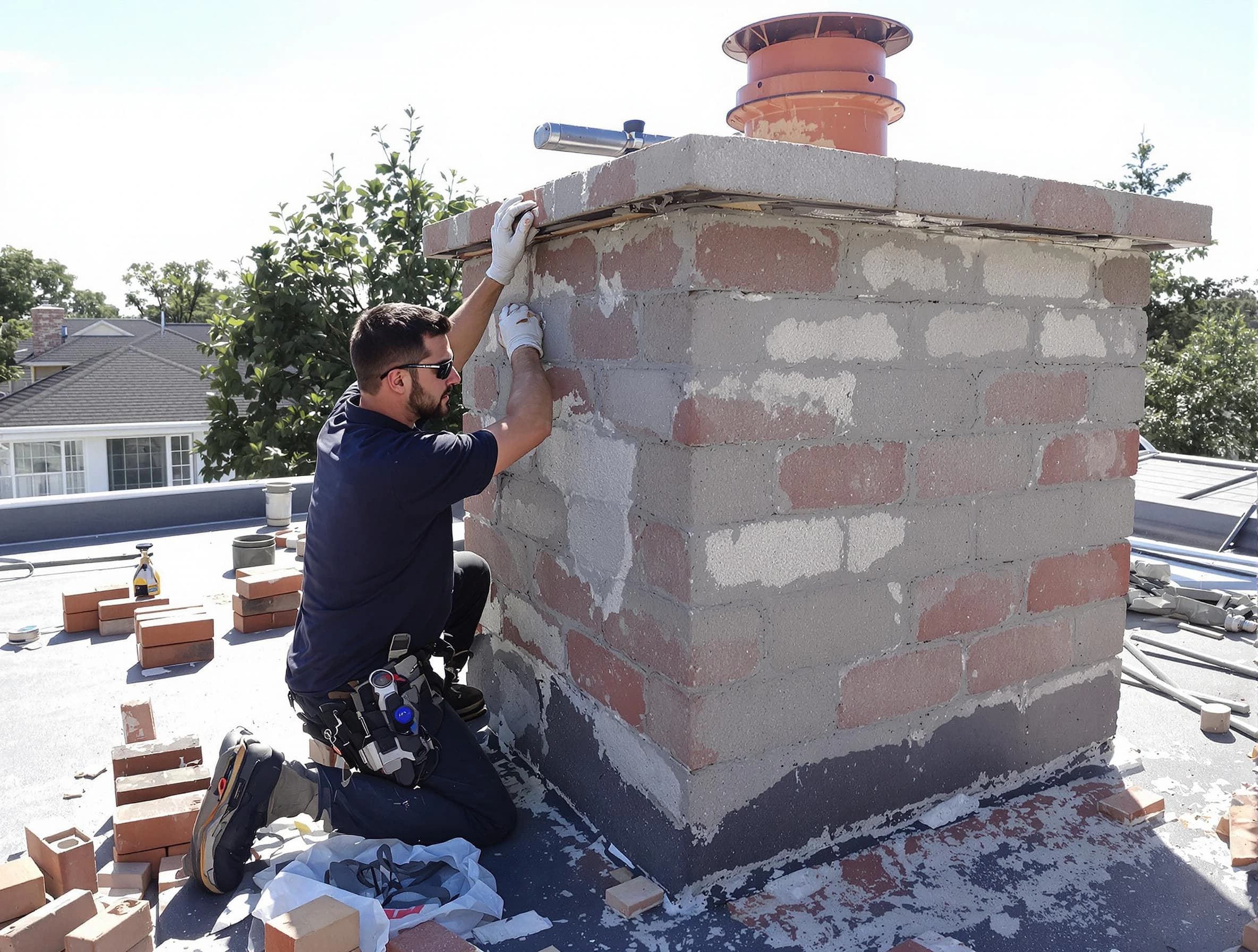 Advanced chimney repair process by Buffalo Chimney Sweep in Buffalo, PA