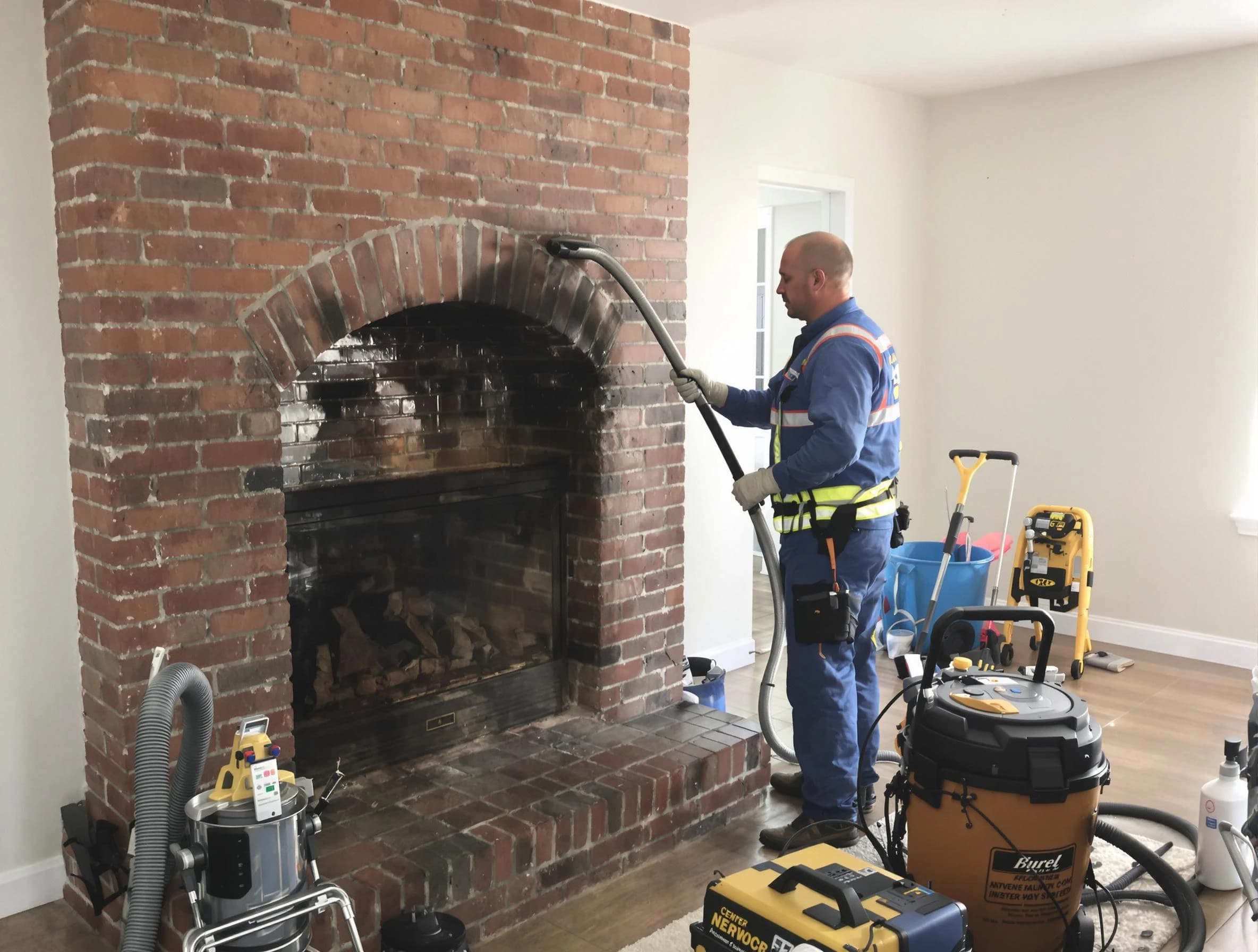 Buffalo Chimney Sweep expert performing detailed chimney sweep in Buffalo, PA