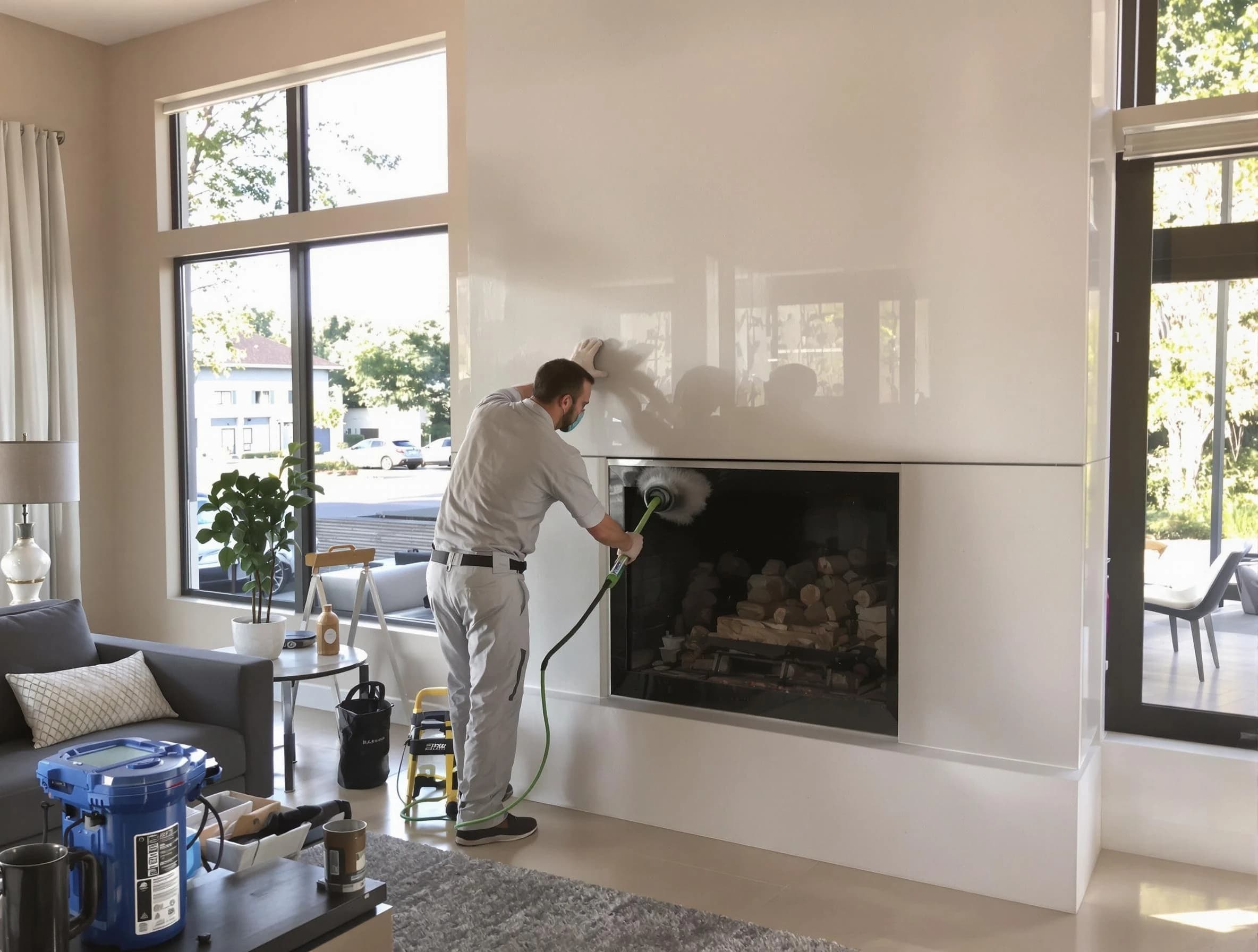 Buffalo Chimney Sweep performing thorough soot removal in Buffalo, PA